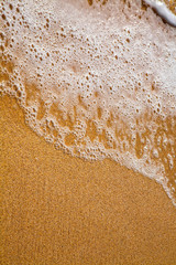 Beautiful surfing tropical sand beach background