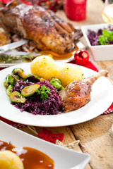 Weihnachts Ente mit Knödel 