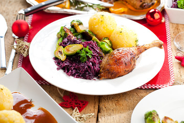 Weihnachts Ente mit Knödel 