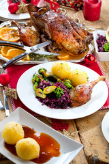 Weihnachts Ente mit Knödel 