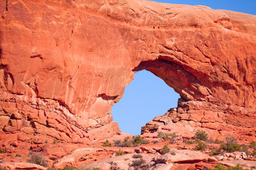South Arch, Arches National Park, US during summer