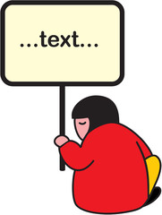 The person with the tablet.