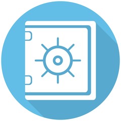 safe icon a long shadow