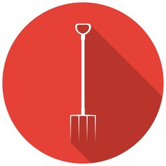 Icon Garden tools on long shadow