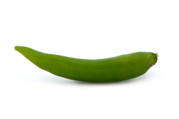 eine grüne Chilischote