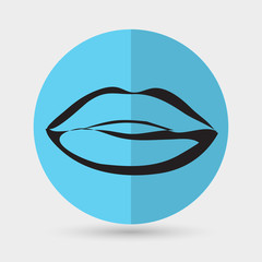 Kiss lips lipstick icon passion symbol people