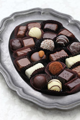 assortment of chocolate