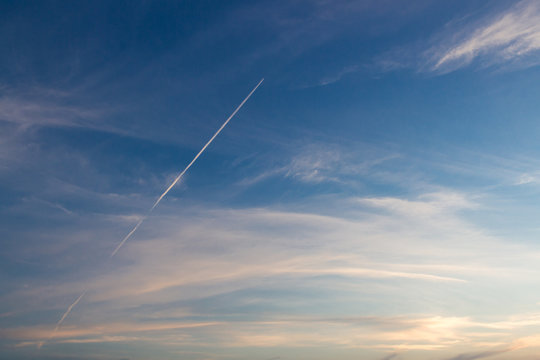 Blue Sunset Sky