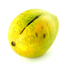 Fresh young raw mango isolated