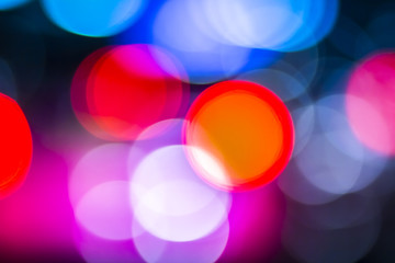 Abstract circular bokeh background of Christmaslight