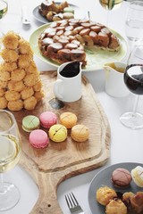 sharing mixed desserts