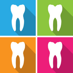 Tooth , teeth icons set great for any use. Vector EPS10.