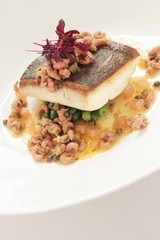 healthy plated fish meal