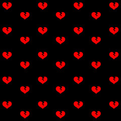 Fototapeta na wymiar Red heart background set great for any use. Vector EPS10.