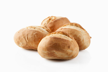 Bread. Fresh bread on a white background