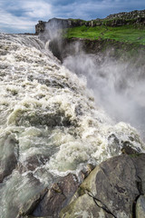 Huge Dettifoss waterfall in Iceland