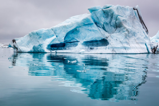 Stunning icebergs in Iceland
