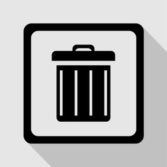 Trash can icon great for any use. Vector EPS10.