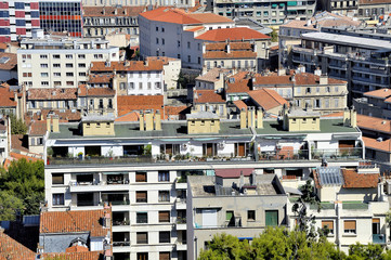 Aerial view of Marseille