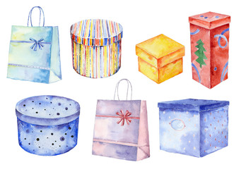 Watercolor packaging (boxes and packages) - 92232117