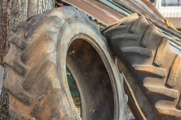 Pile of Used Tires