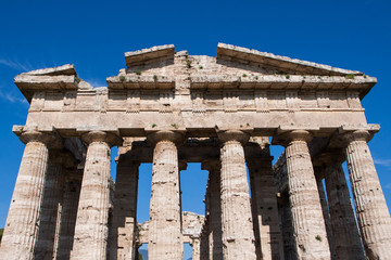 Obraz premium Paestum. Sito archeologico unesco