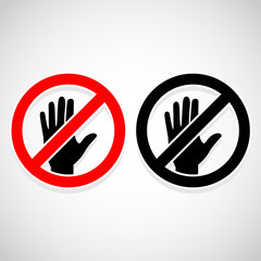 No touch icons set great for any use. Vector EPS10.