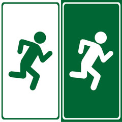 Run icons set great for any use. Vector EPS10.