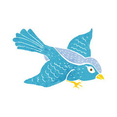 cartoon flying bird