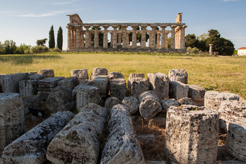 Paestum. Sito archeologico unesco - obrazy, fototapety, plakaty