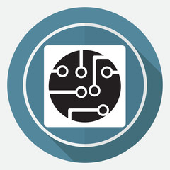 Circuit board, technology icon
