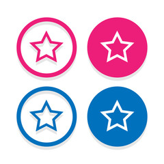 Star icons set great for any use. Vector EPS10.