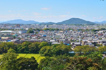 滋賀県　彦根市の町並み