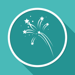 Fireworks rockets sign icon. Explosive pyrotechnic device symbol