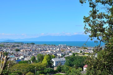 滋賀県　彦根市の町並み