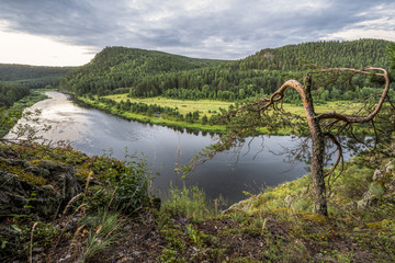 Река Белая в горах Южного Урала.