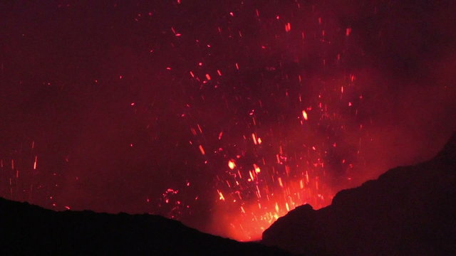 Volcano Yasur Eruption, Vanuatu