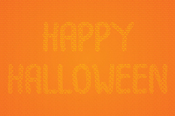 Happy Halloween typography background. Vector illustration.