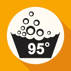 Set of washing symbols icon