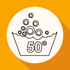 Set of washing symbols icon