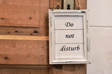 Do not distrub - sign