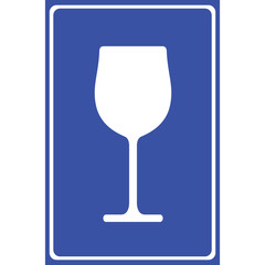 Wine glass icon great for any use. Vector EPS10.