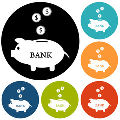 Piggy bank icon