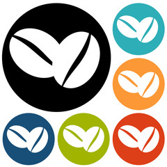 Coffee beans icon