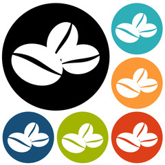 Coffee beans icon
