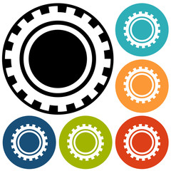 gears isolated object , technical, mechanical illustration