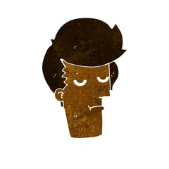 cartoon bored man