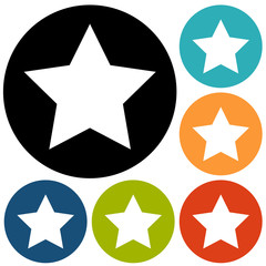 Communist star with hammer and sickle on white background