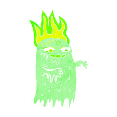 cartoon spooky ghost