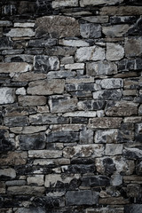 wall of stones as a texture